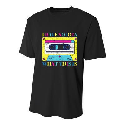 I Have No Idea What This Is Vintage 70s 80s 90s Youth Performance Sprint T-Shirt