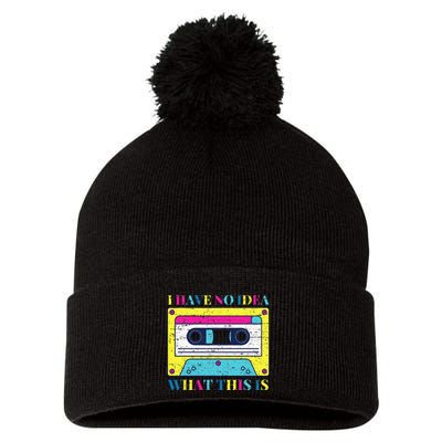 I Have No Idea What This Is Vintage 70s 80s 90s Pom Pom 12in Knit Beanie