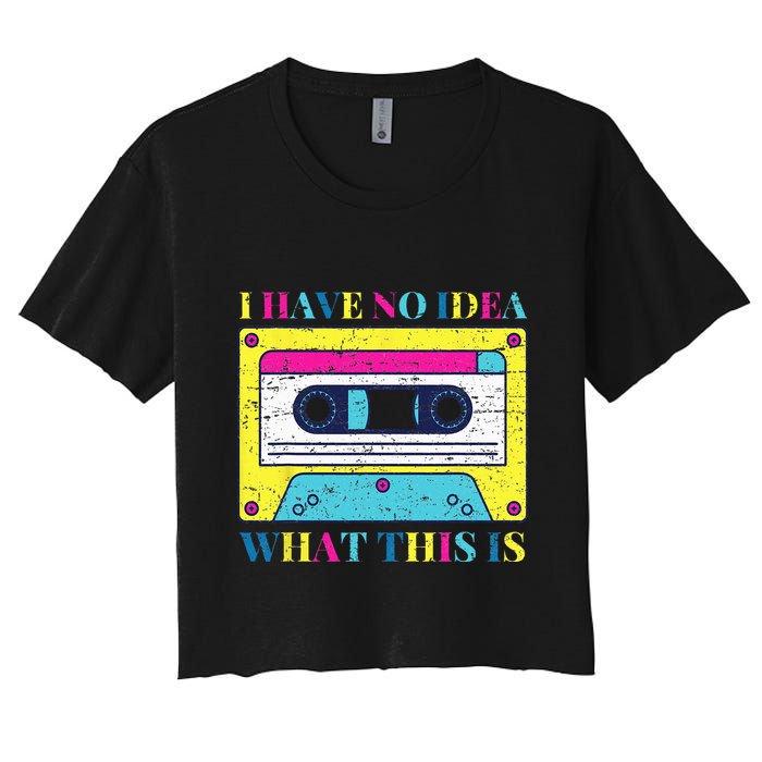 I Have No Idea What This Is Vintage 70s 80s 90s Crop Top