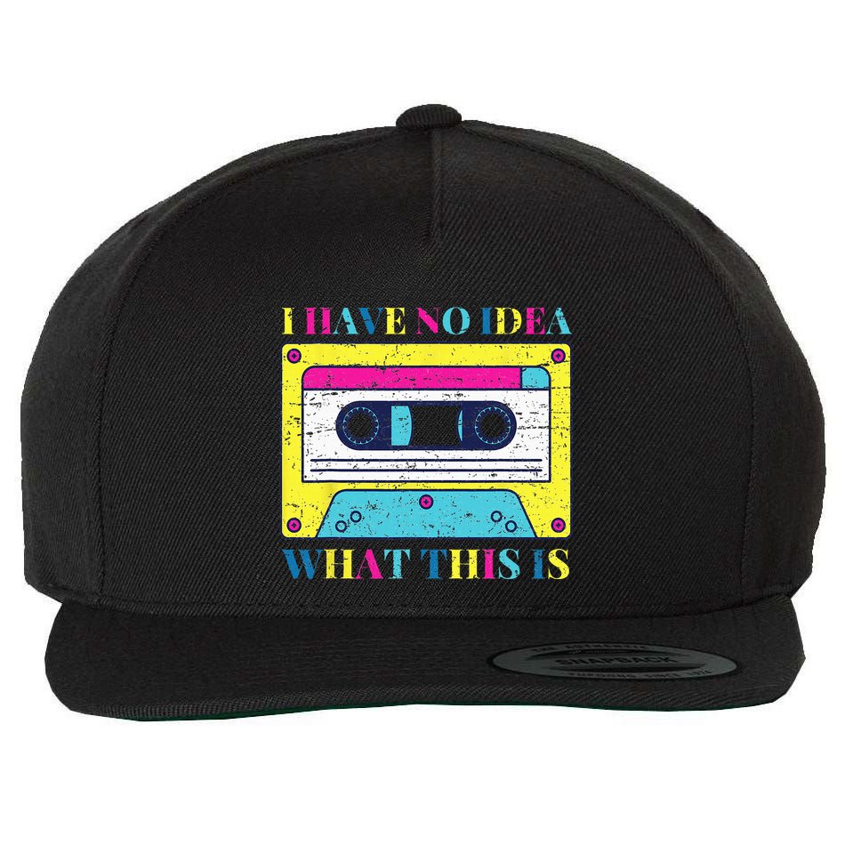 I Have No Idea What This Is Vintage 70s 80s 90s Wool Snapback Cap