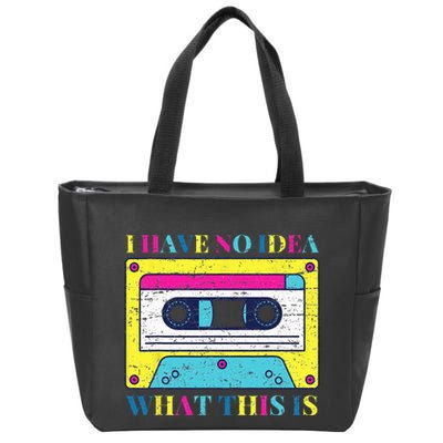 I Have No Idea What This Is Vintage 70s 80s 90s Zip Tote Bag