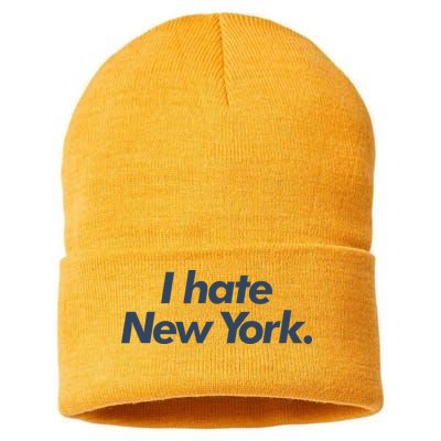 I Hate New York Sustainable Knit Beanie