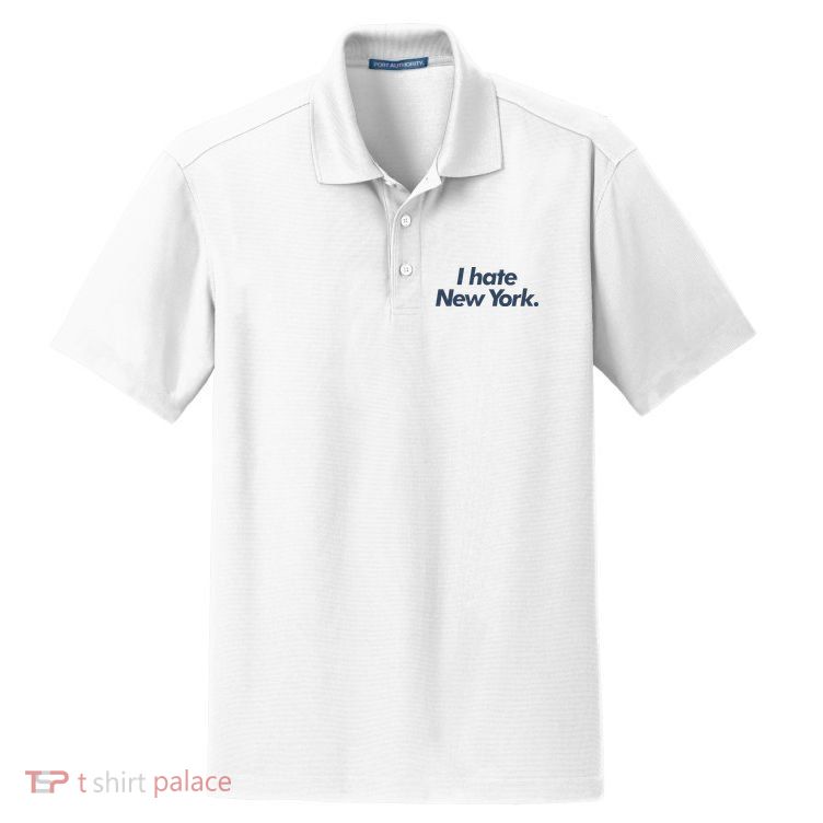 I Hate New York Dry Zone Grid Polo