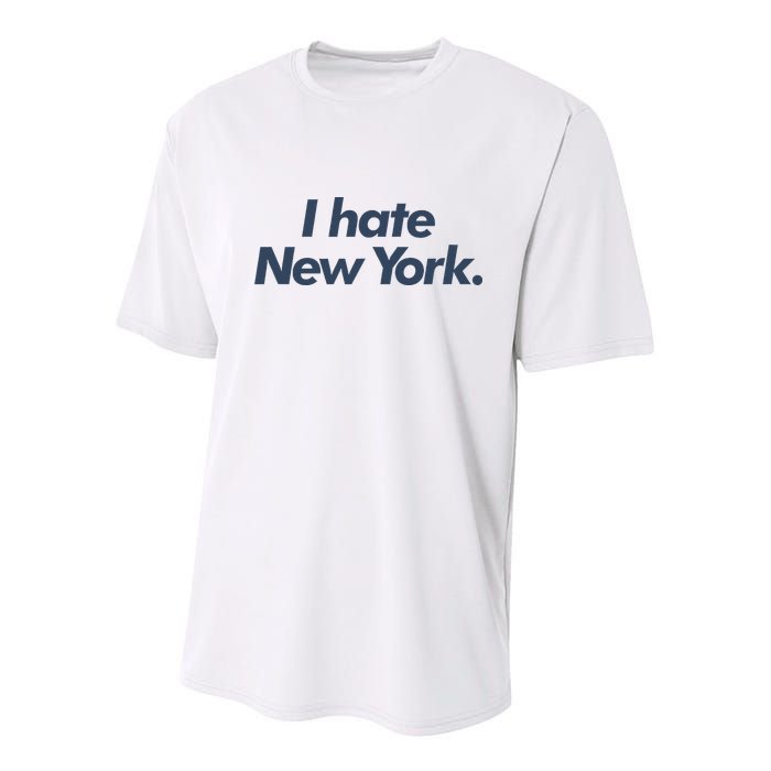 I Hate New York Youth Performance Sprint T-Shirt