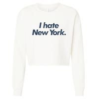 I Hate New York Cropped Pullover Crew
