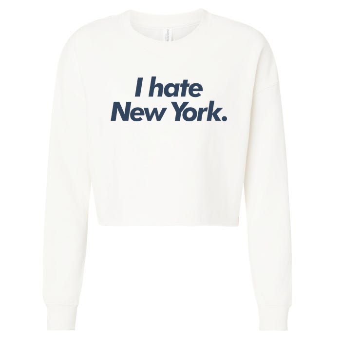 I Hate New York Cropped Pullover Crew