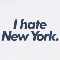 I Hate New York Cropped Pullover Crew