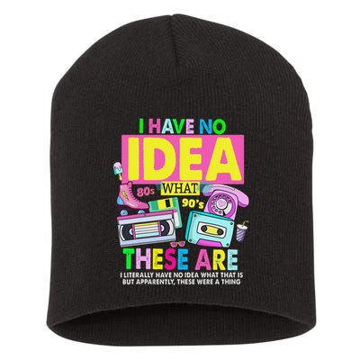 I Have No Idea What This Is 80s Outfit For 90s Theme Short Acrylic Beanie