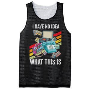 I Have No Idea What This Is 70s 80s 90s Theme Outfit Mesh Reversible Basketball Jersey Tank