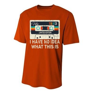 I Have No Idea What This Is Retro Cassette 80s 90s Outfit Performance Sprint T-Shirt