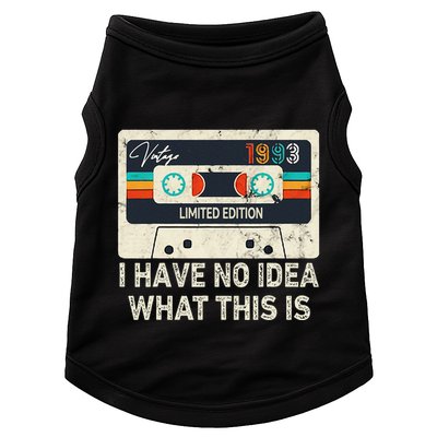 I Have No Idea What This Is Retro Cassette 80s 90s Outfit Doggie Tank