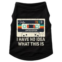 I Have No Idea What This Is Retro Cassette 80s 90s Outfit Doggie Tank
