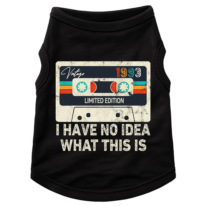 I Have No Idea What This Is Retro Cassette 80s 90s Outfit Doggie Tank