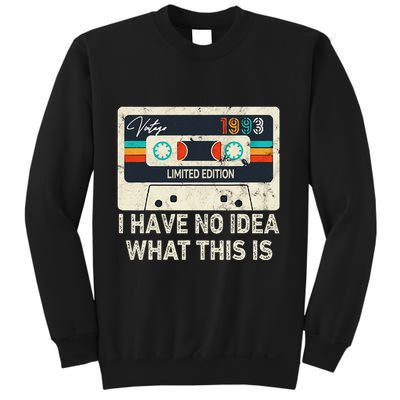 I Have No Idea What This Is Retro Cassette 80s 90s Outfit Sweatshirt