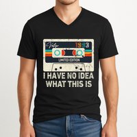 I Have No Idea What This Is Retro Cassette 80s 90s Outfit V-Neck T-Shirt