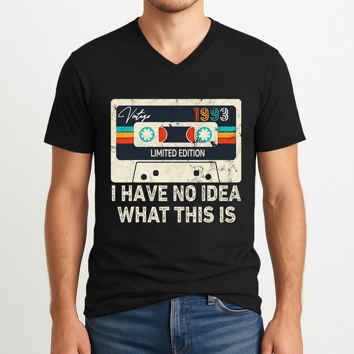 I Have No Idea What This Is Retro Cassette 80s 90s Outfit V-Neck T-Shirt