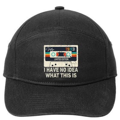 I Have No Idea What This Is Retro Cassette 80s 90s Outfit 7-Panel Snapback Hat