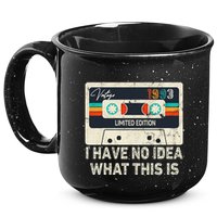 I Have No Idea What This Is Retro Cassette 80s 90s Outfit 15oz Campfire Ceramic Mug