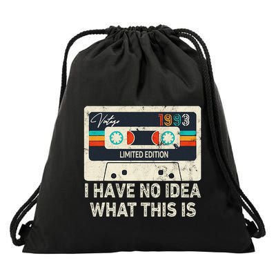 I Have No Idea What This Is Retro Cassette 80s 90s Outfit Drawstring Bag