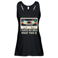 I Have No Idea What This Is Retro Cassette 80s 90s Outfit Ladies Essential Flowy Tank