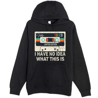 I Have No Idea What This Is Retro Cassette 80s 90s Outfit Premium Pullover Hoodie
