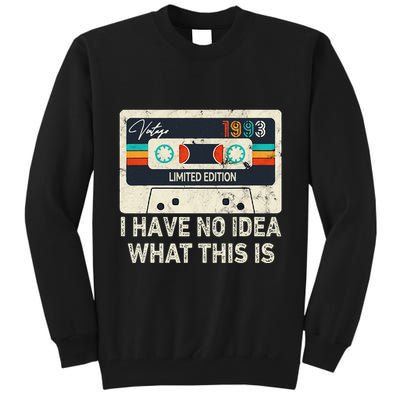 I Have No Idea What This Is Retro Cassette 80s 90s Outfit Tall Sweatshirt