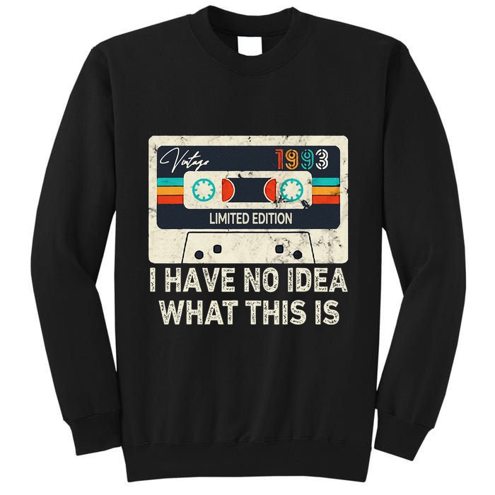 I Have No Idea What This Is Retro Cassette 80s 90s Outfit Tall Sweatshirt