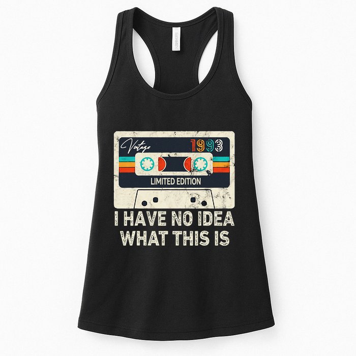 I Have No Idea What This Is Retro Cassette 80s 90s Outfit Womens Tank Top