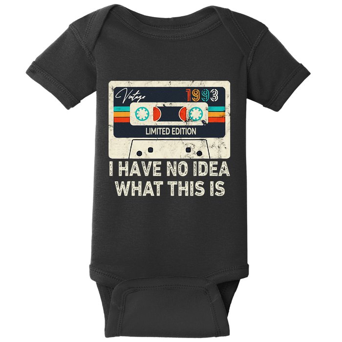 I Have No Idea What This Is Retro Cassette 80s 90s Outfit Baby Bodysuit