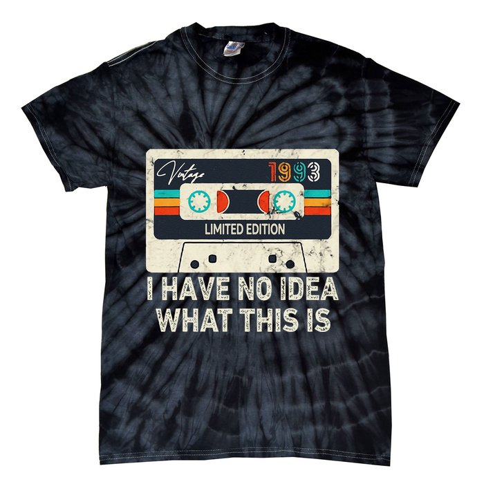 I Have No Idea What This Is Retro Cassette 80s 90s Outfit Tie-Dye T-Shirt