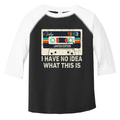 I Have No Idea What This Is Retro Cassette 80s 90s Outfit Toddler Fine Jersey T-Shirt