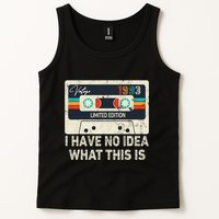 I Have No Idea What This Is Retro Cassette 80s 90s Outfit Tank Top