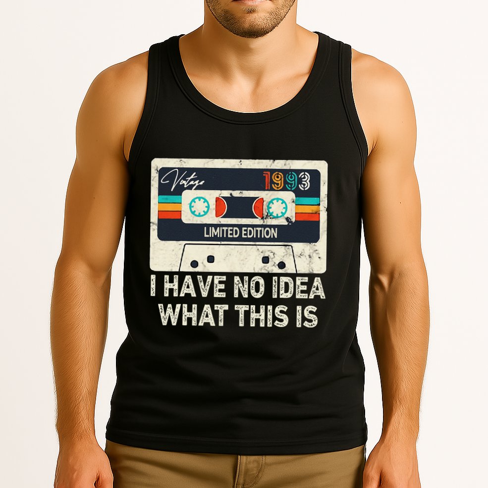 I Have No Idea What This Is Retro Cassette 80s 90s Outfit Tank Top