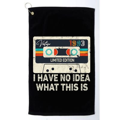 I Have No Idea What This Is Retro Cassette 80s 90s Outfit Golf Towel