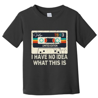 I Have No Idea What This Is Retro Cassette 80s 90s Outfit Toddler T-Shirt
