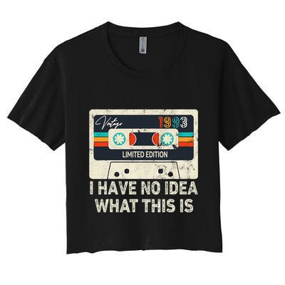 I Have No Idea What This Is Retro Cassette 80s 90s Outfit Crop Top