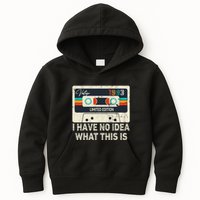 I Have No Idea What This Is Retro Cassette 80s 90s Outfit Kids Hoodie