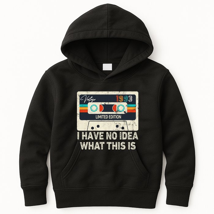 I Have No Idea What This Is Retro Cassette 80s 90s Outfit Kids Hoodie