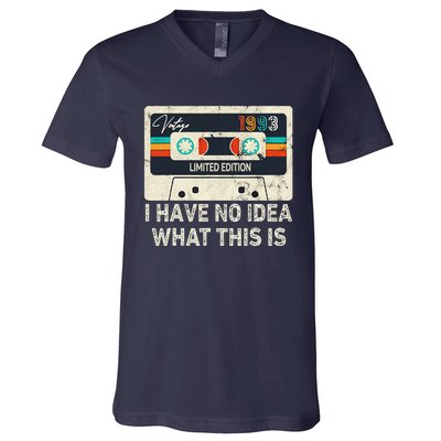 I Have No Idea What This Is Retro Cassette 80s 90s Outfit V-Neck T-Shirt