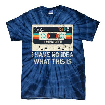 I Have No Idea What This Is Retro Cassette 80s 90s Outfit Tie-Dye T-Shirt