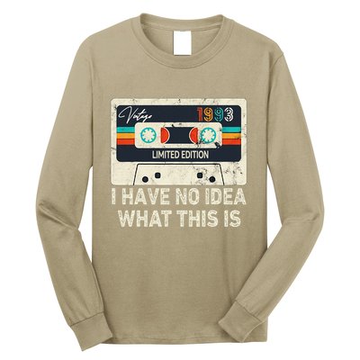 I Have No Idea What This Is Retro Cassette 80s 90s Outfit Long Sleeve Shirt