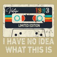 I Have No Idea What This Is Retro Cassette 80s 90s Outfit Tall Long Sleeve T-Shirt