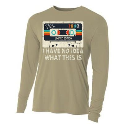 I Have No Idea What This Is Retro Cassette 80s 90s Outfit Cooling Performance Long Sleeve Crew