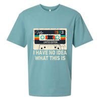 I Have No Idea What This Is Retro Cassette 80s 90s Outfit Sueded Cloud Jersey T-Shirt