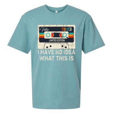 I Have No Idea What This Is Retro Cassette 80s 90s Outfit Sueded Cloud Jersey T-Shirt