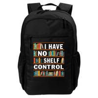I Have No Shelf Control Funny Library Reading Lovers Daily Commute Backpack