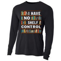 I Have No Shelf Control Funny Library Reading Lovers Cooling Performance Long Sleeve Crew