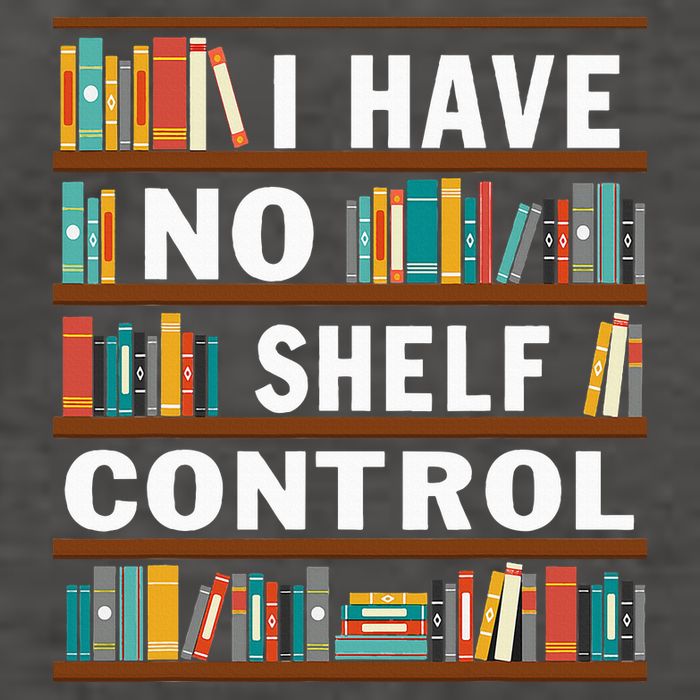 I Have No Shelf Control Funny Library Reading Lovers Vector Backpack