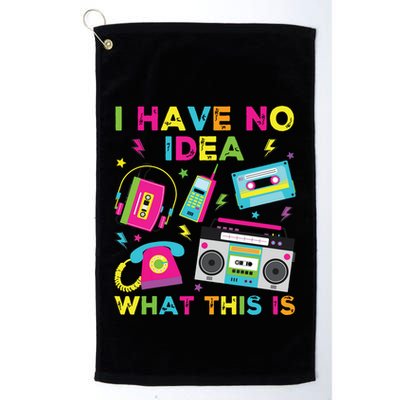 I Have No Idea What This Is 70s 80s 90s Golf Towel