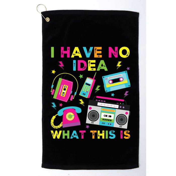 I Have No Idea What This Is 70s 80s 90s Golf Towel